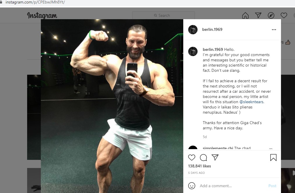 Who is Ernest Khalimov AKA GigaChad and what is the Chad meme?