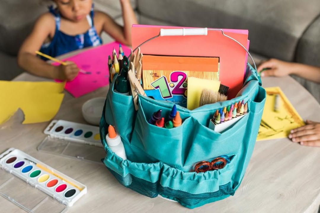 Portable Kids Art Supply Caddy