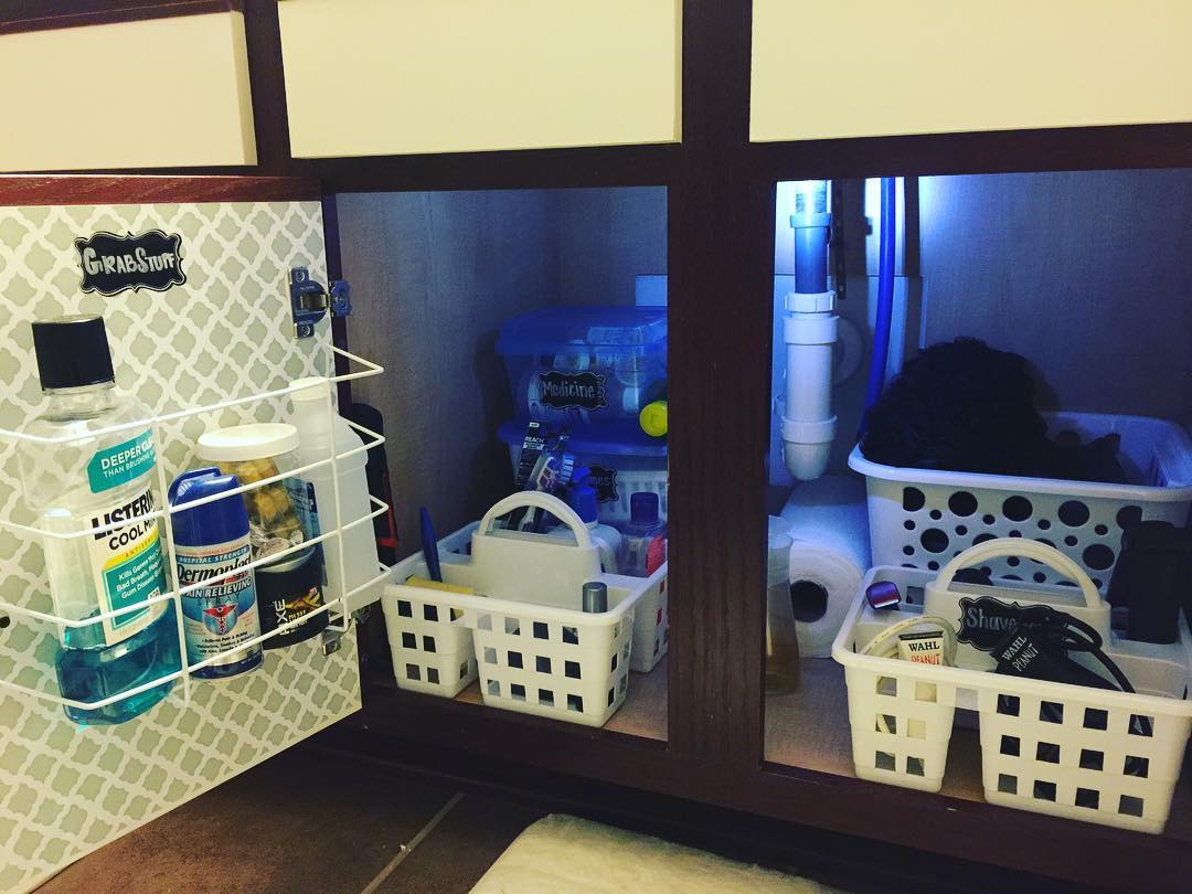 Under-Sink Bathroom Caddy Storage