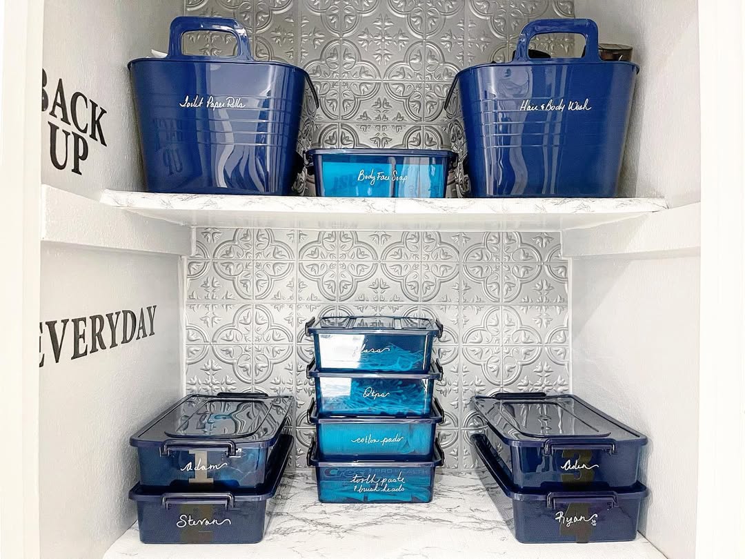 Stackable Bathroom Bins