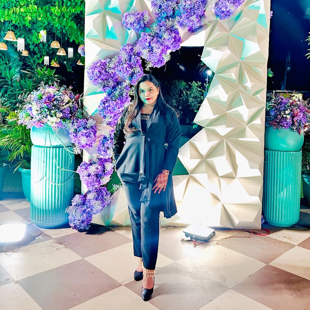 Navy Blazer & Tailored Pants