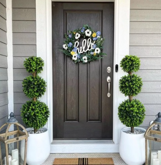 Elegant Topiary Sentinels