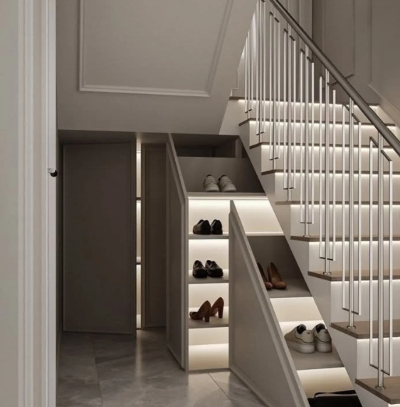 Under-Stair Built-In Storage