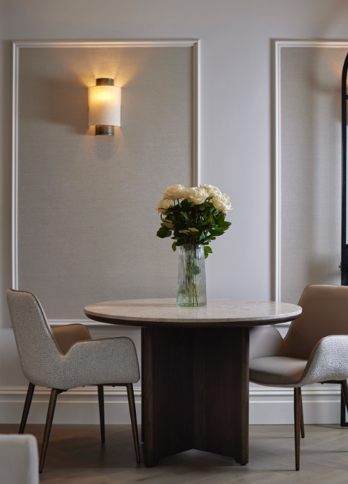 Wall Molding with Sconces