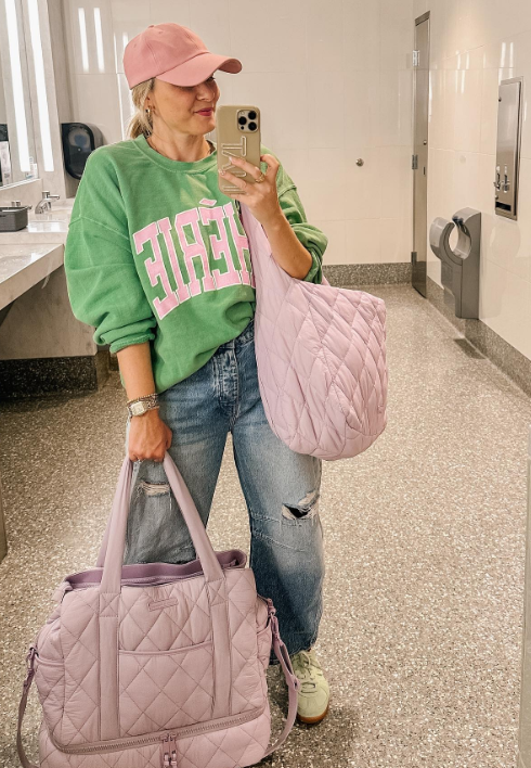 Lavender Quilted Bags