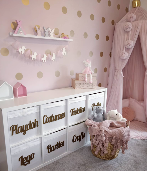 Pink and Gold Playroom Paradise