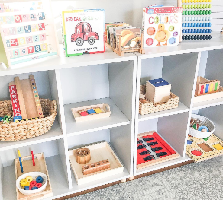 Montessori-Inspired Learning Shelf