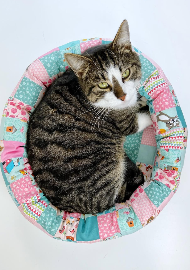 Quilted Round Bolster Bed