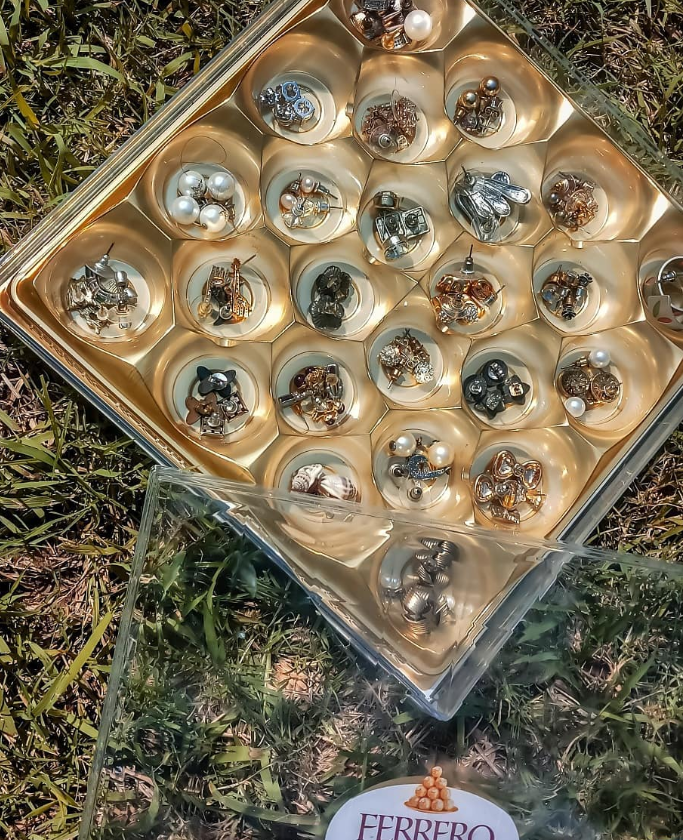 Ferrero Rocher Box Jewelry Organizer