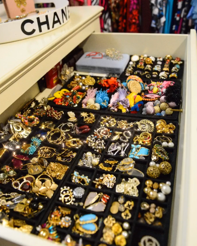 Black Velvet Drawer Insert System