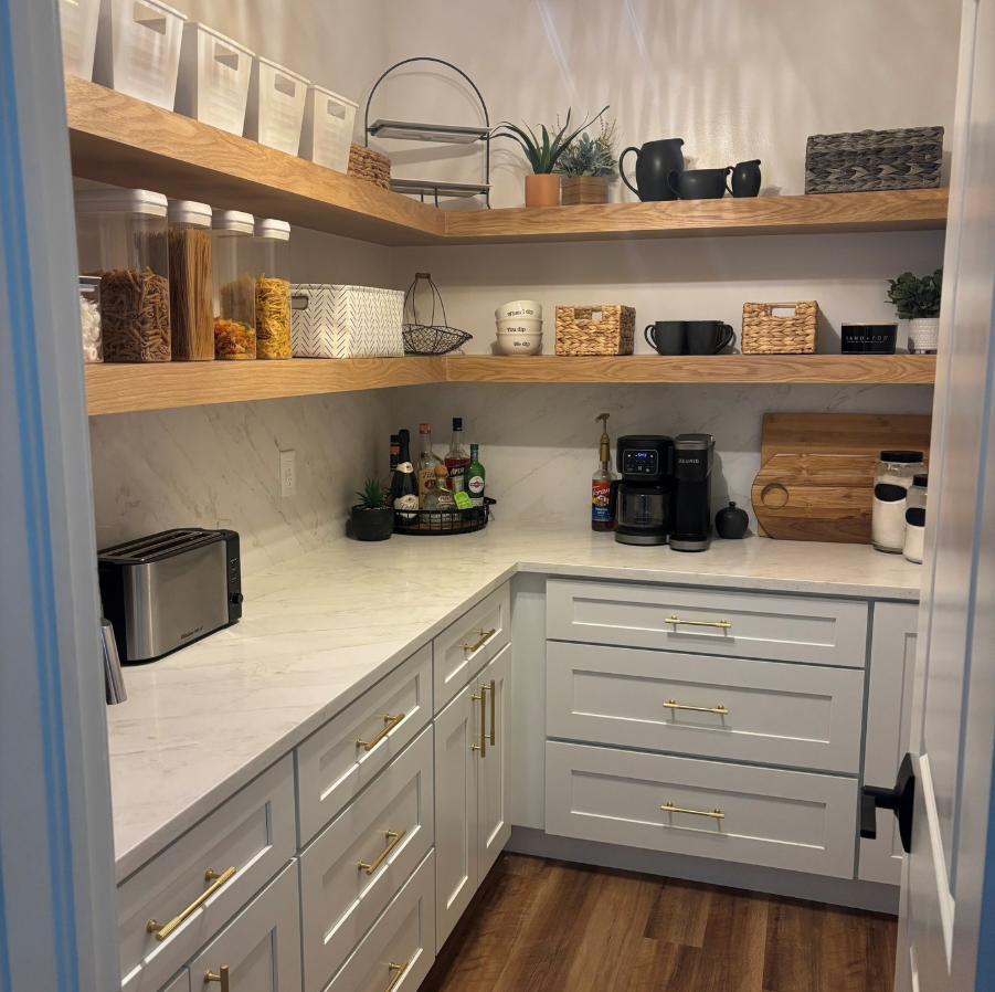 Butler's Pantry with Sage Green Cabinetry
