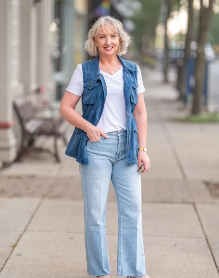 Effortless Denim-on-Denim Casual