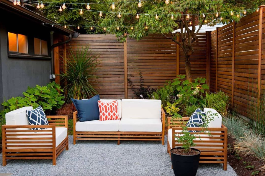 Cozy String Light Patio Haven