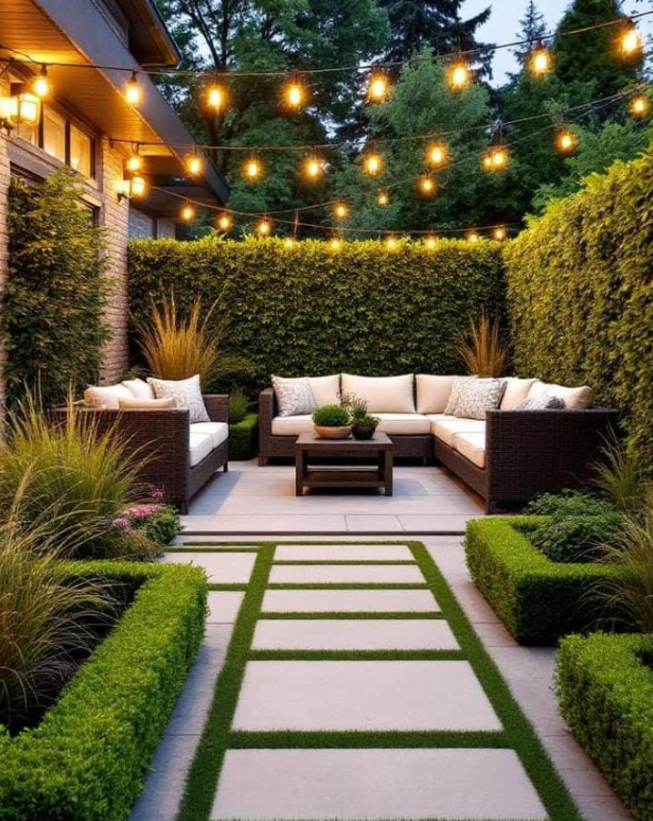 Sophisticated Manicured Courtyard