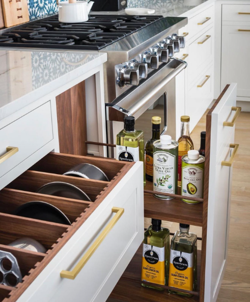 Multi-Level Drawer Organizer for Oils and Plates