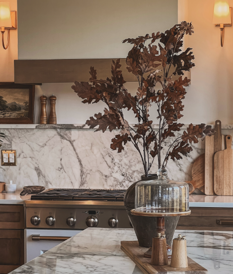 Luxe Autumn Marble Display