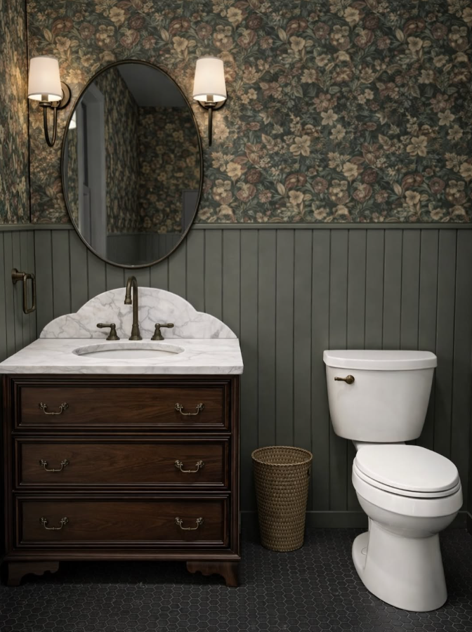 Traditional Floral Wallpaper Elegance