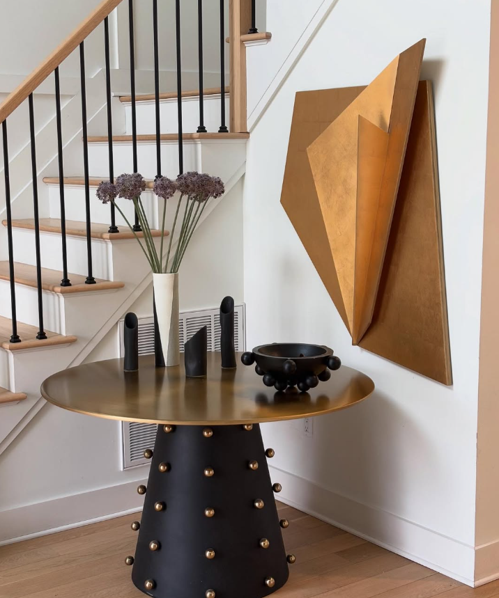 Modern Minimalist with Bold Geometric Art