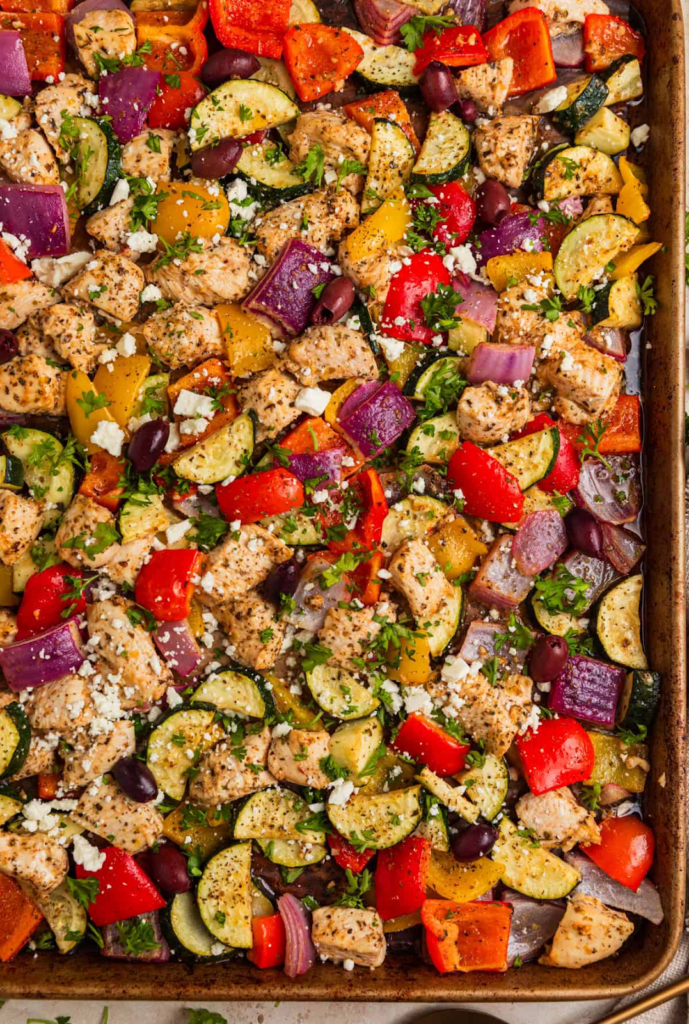 Greek Chicken Sheet Pan Dinner