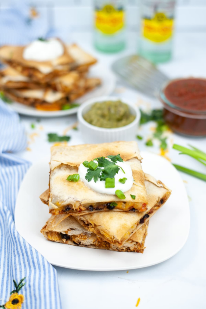 Sheet Pan Chicken Black Bean Quesadilla