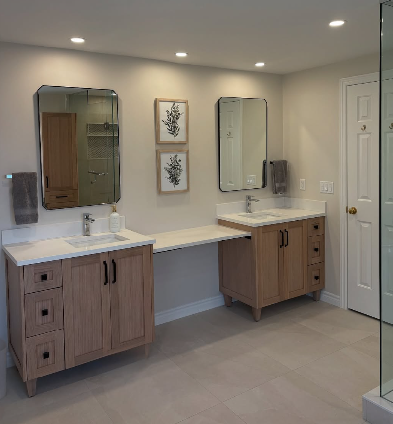 Clean Contemporary Separated Vanities