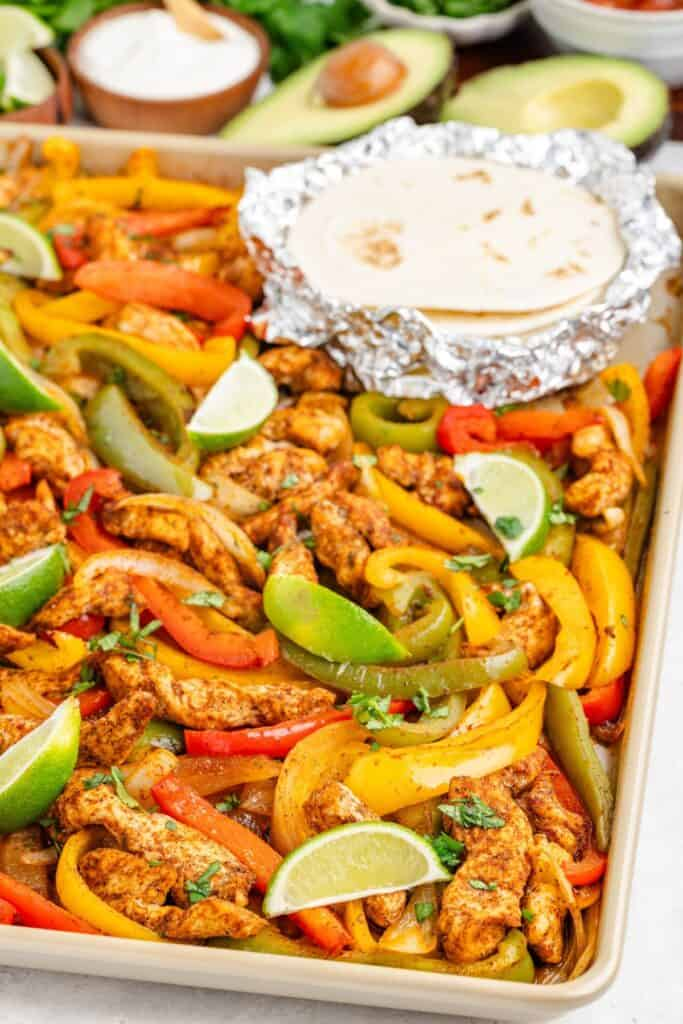 Sheet Pan Chicken Fajitas