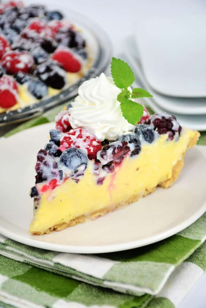 Triple Berry Cream Pie