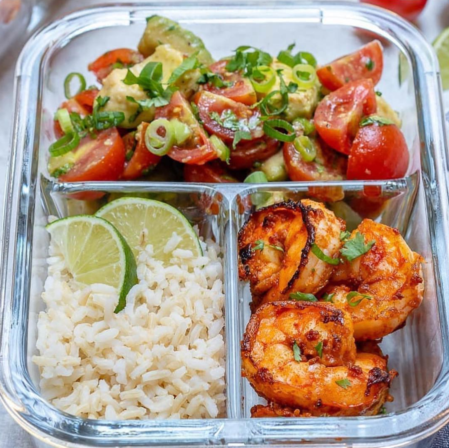 BBQ Shrimp + Limey Avocado Salsa