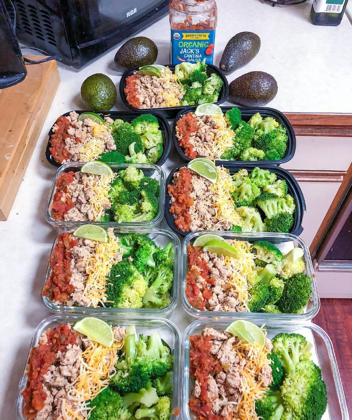 Ground Turkey Taco Bowls with Broccoli & Rice