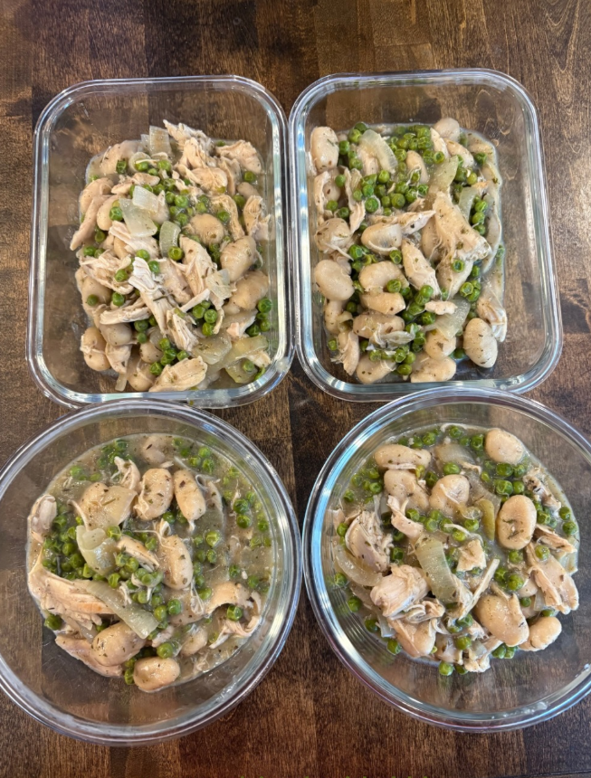 Chicken, Gnocchi & Pea Hotdish