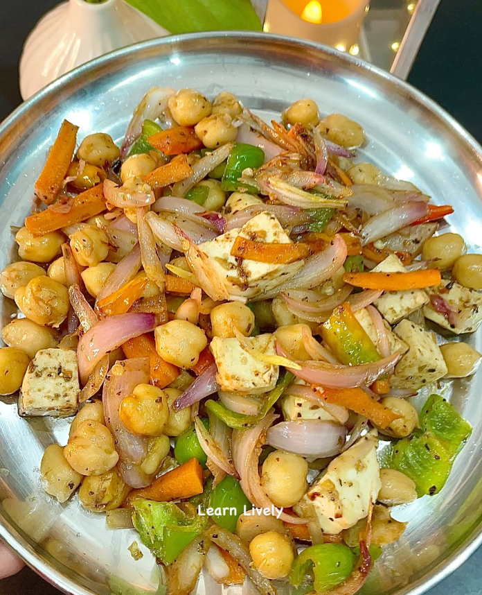 Chickpea Paneer Stir Fry
