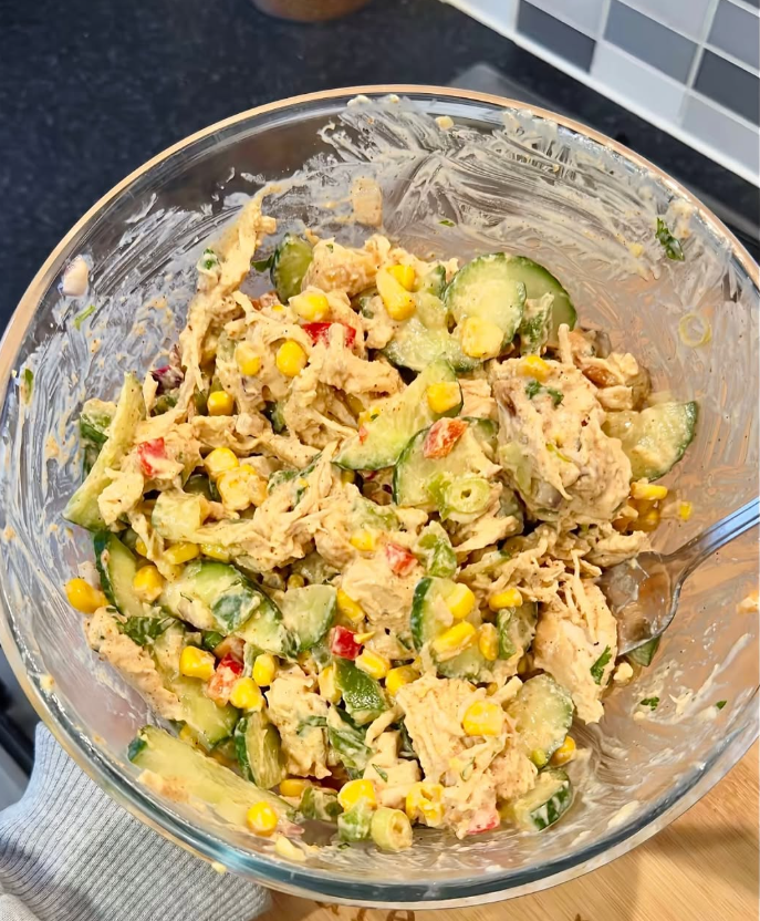 High Protein Creamy Chicken Salad