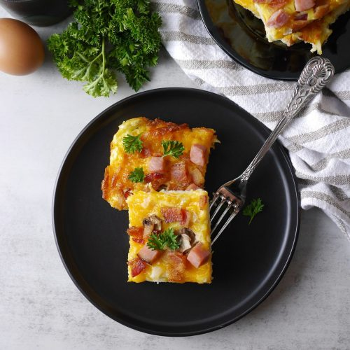 Amish Breakfast Pizza with Hashbrown Crust