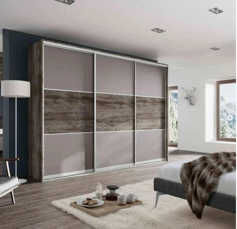 Three-Panel Sliding Wardrobe