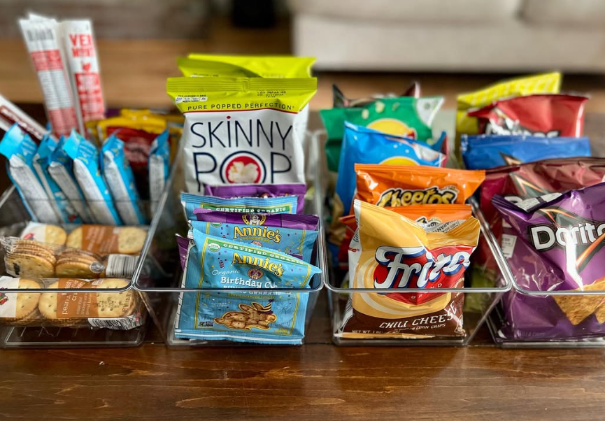 Countertop Clear Bin Snack Display