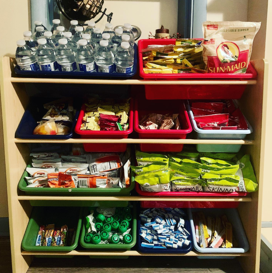 Classroom-Style Multi-Bin Snack Organizer