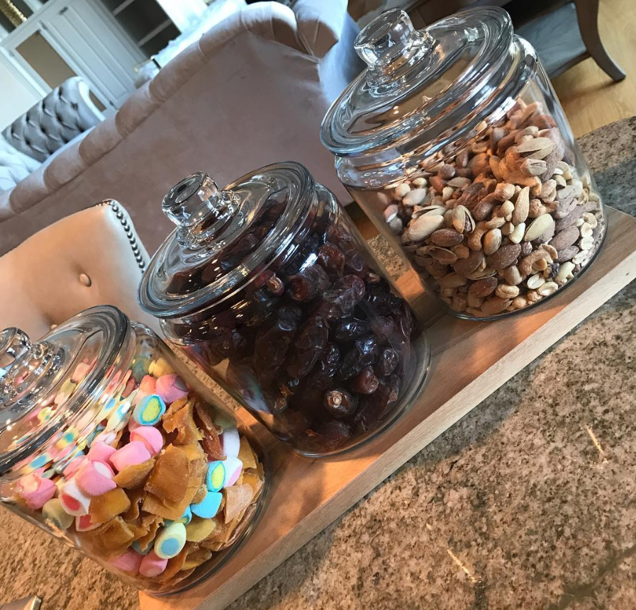 Glass Canister Snack Display