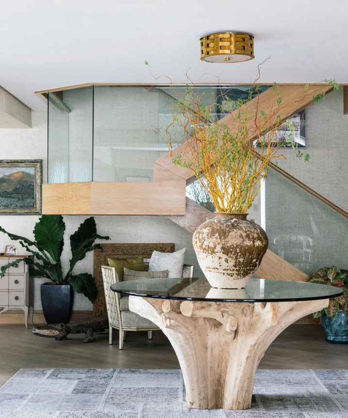 Organic Modern Statement with Sculptural Elements