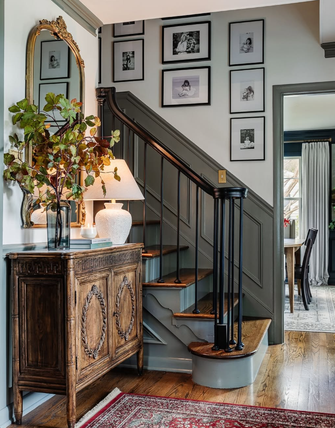 Traditional Gallery Wall with Ornate Details