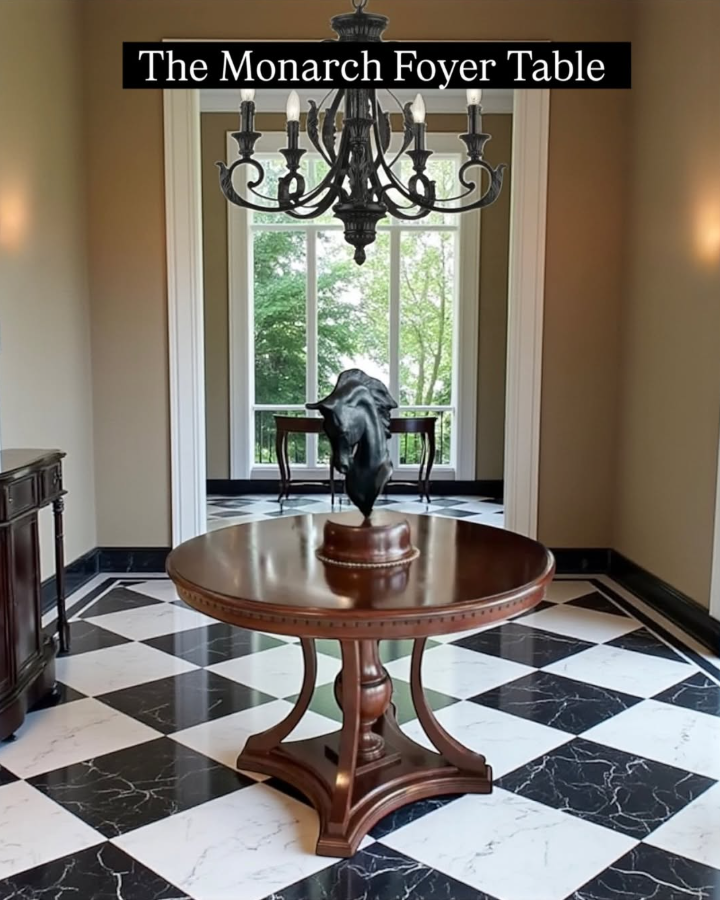 Grand Foyer with Sculptural Centerpiece