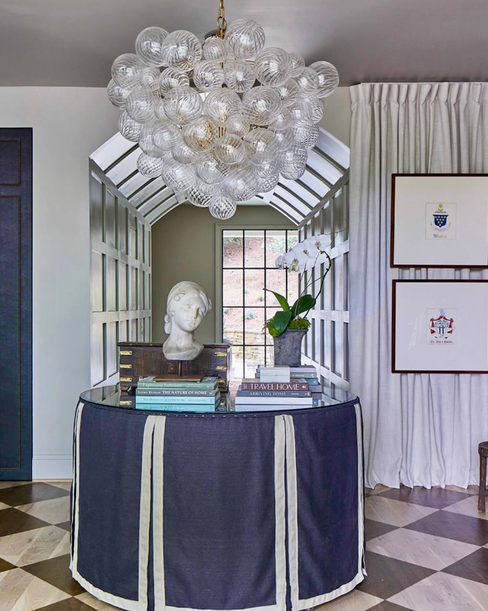 Glamorous Statement with Bubble Chandelier