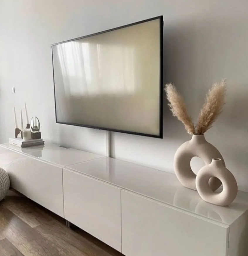 Minimalist White Floating Console