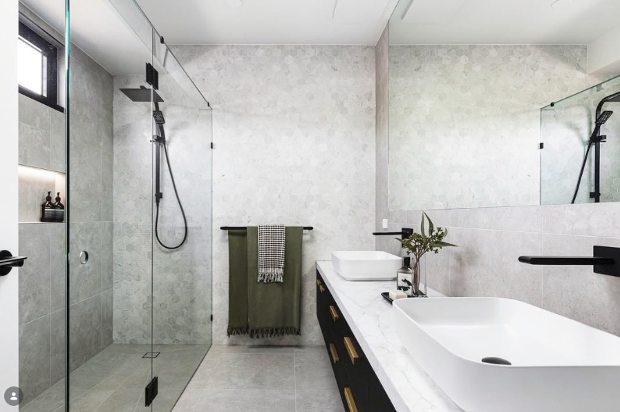 Industrial Concrete Double Vanity