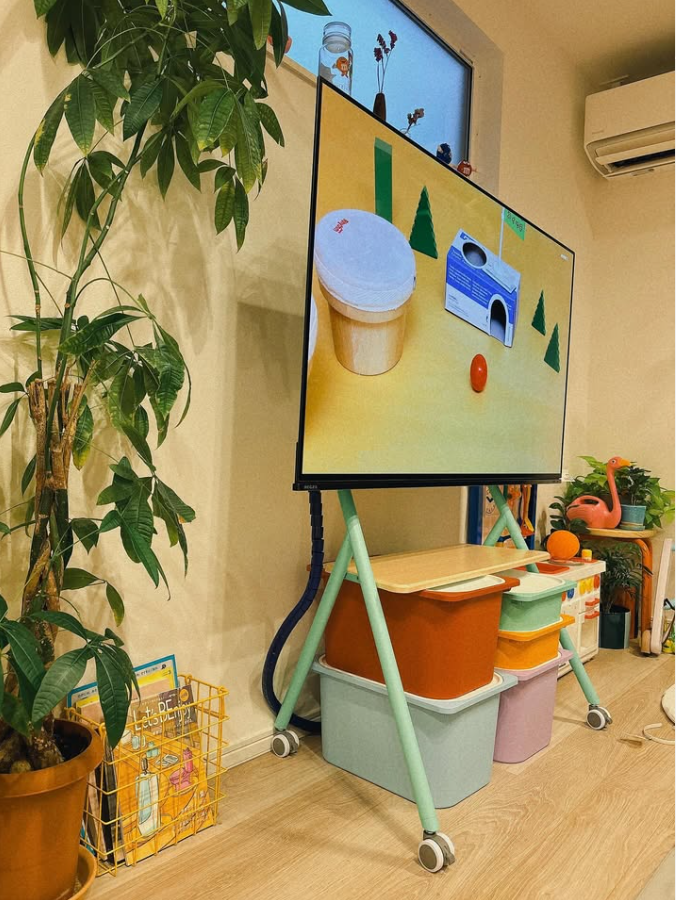 Colorful Mobile TV Stand