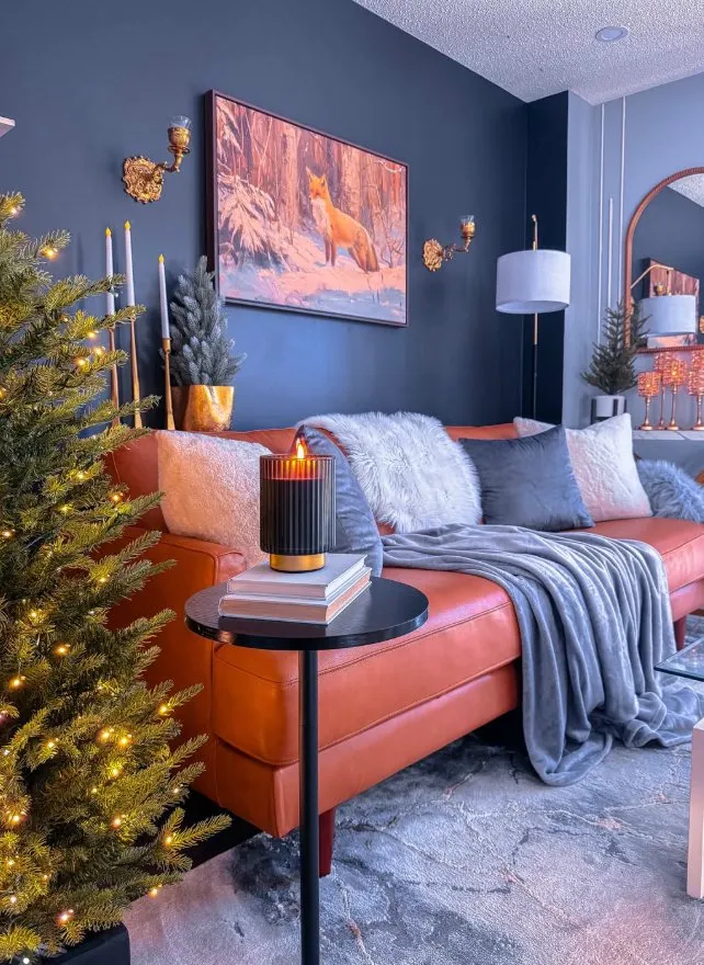 Cozy Winter Nook with Statement Artwork