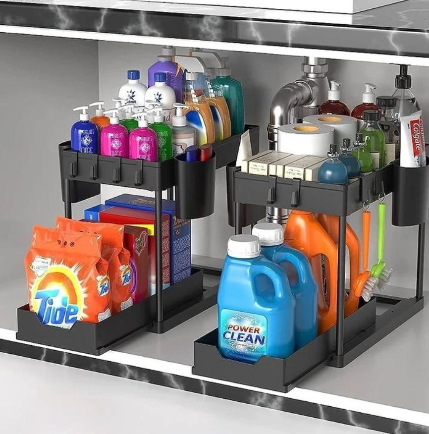 Double Pull-Out Rack System