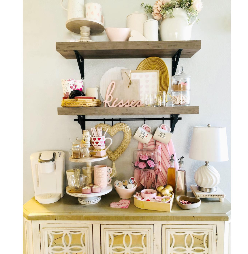 Valentine's Day Pink Coffee Bar