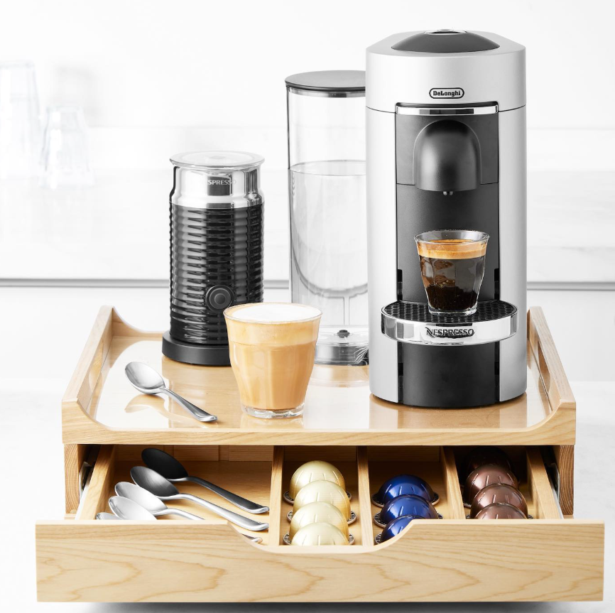 Nespresso Tray with Built-In Capsule Drawer