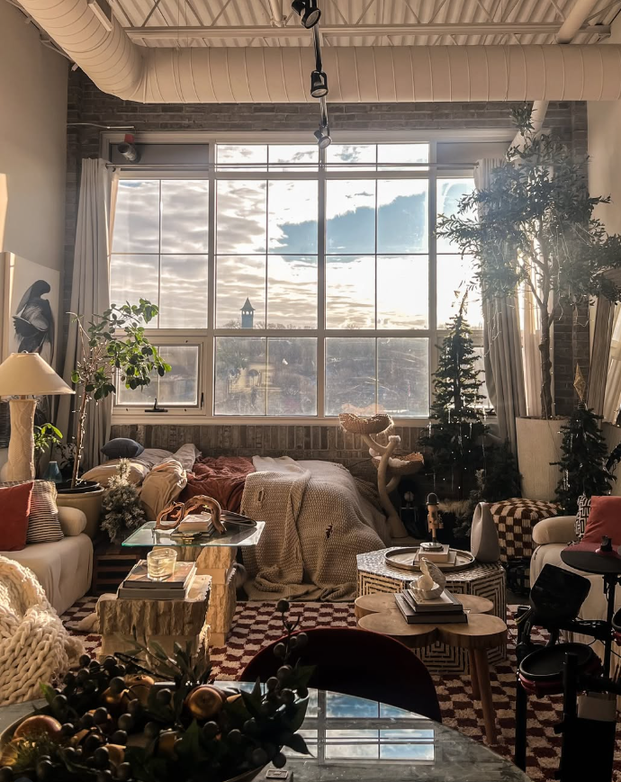 Moody Maximalist Loft Studio