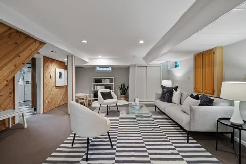 Contemporary Multi-Zone Basement